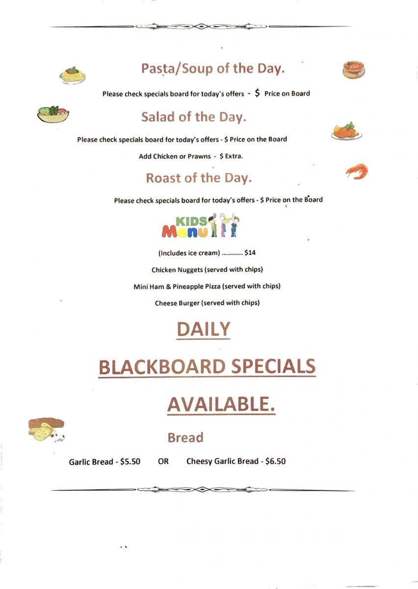 Blackboard Specials Available